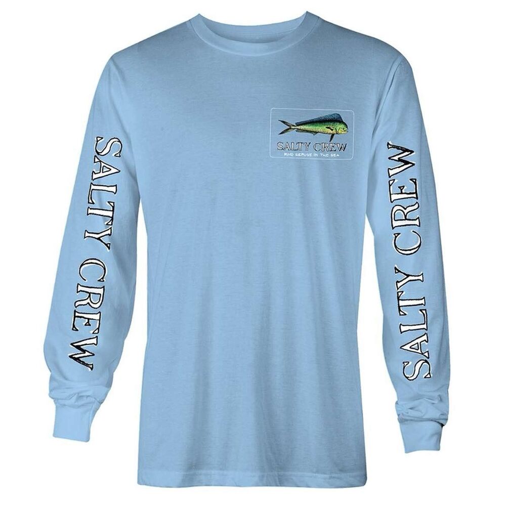 Salty Crew El Dorado Long sleeve t-shirt Sky Blue Size Medium